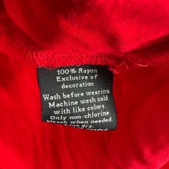 Ladies Rock & Republic Red Hot Long Sleeve Button Up Blouse Size Large - Picture 5 of 9